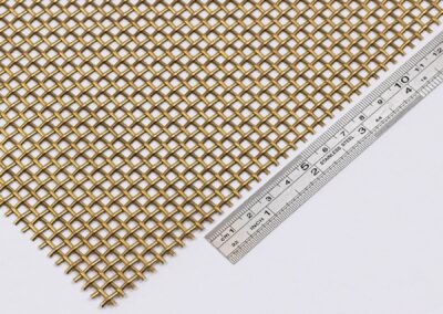 Shift - woven wire mesh in brass