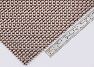 Shift - woven wire mesh with copper-bronze finish