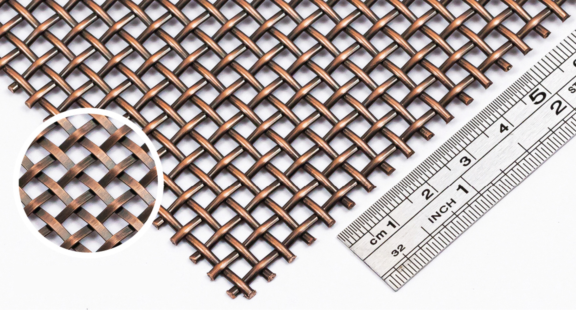 SHIFT Bronze - Metallgitter SHIFT Bronze: das Gitter mit dunklem Bronze-Finish hat zwei unterschiedliche Seiten