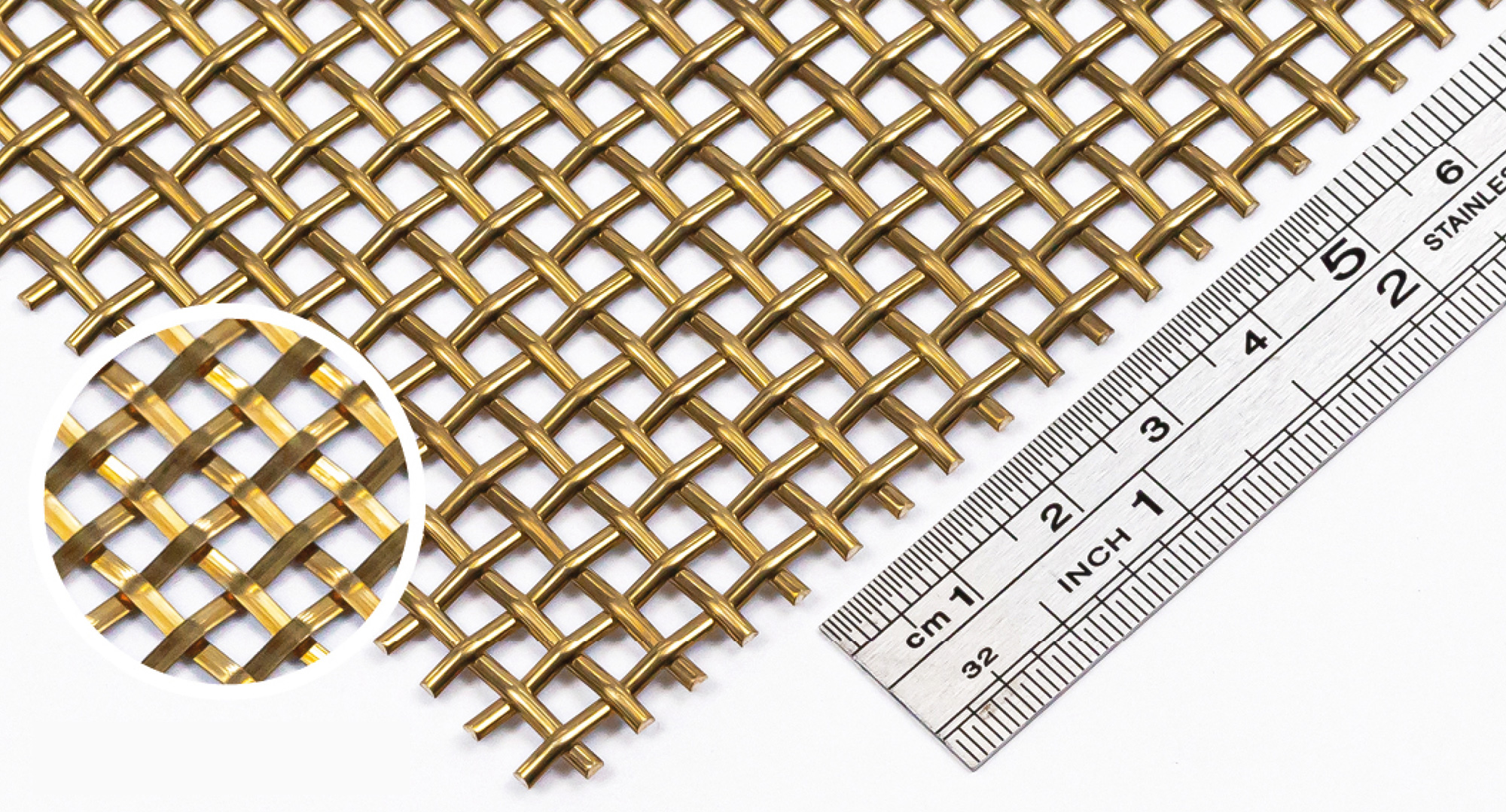 SHIFT Gold - Metallgitter SHIFT Gold: das Gitter aus Messing hat zwei unterschiedliche Seiten